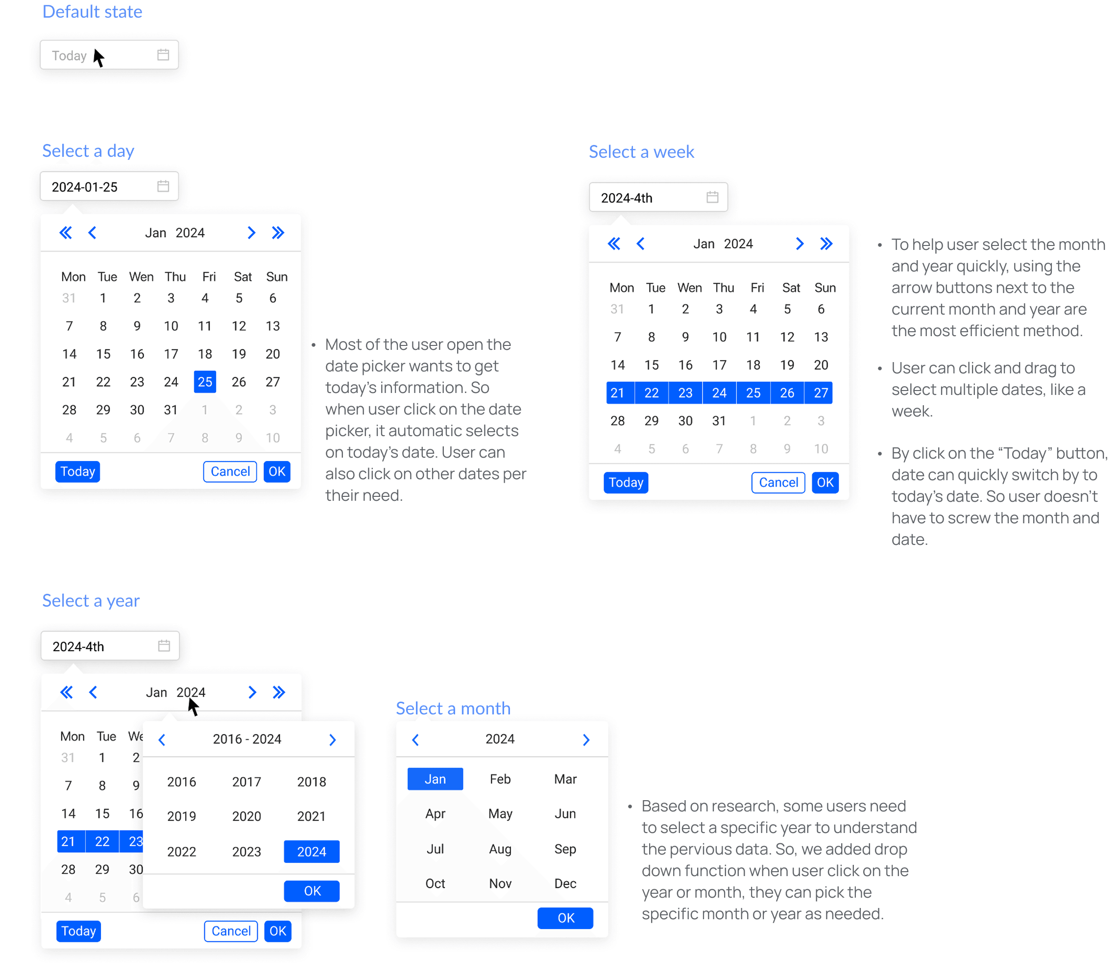 Default state · select a day, week, month, or year